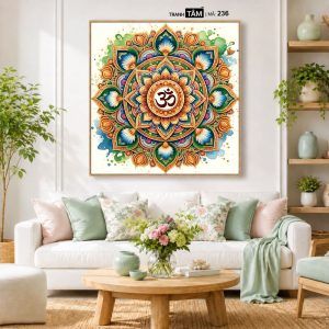 Chữ "Om Mani Padme Hum" | Tranh hộp đèn cao cấp | Mã tranh 236 | Tranh TÂM - Ảnh 5