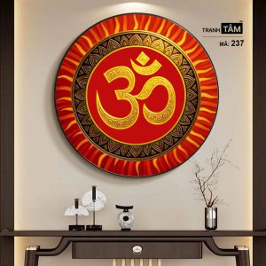 Chữ "Om Mani Padme Hum" | Tranh hộp đèn cao cấp | Mã tranh 237 | [tranhtam.com] - Ảnh 5