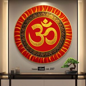 Chữ "Om Mani Padme Hum" | Tranh hộp đèn cao cấp | Mã tranh 237 | [tranhtam.com] - Ảnh 4