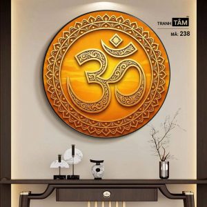 Chữ "Om Mani Padme Hum" | Tranh hộp đèn cao cấp | Mã tranh 238 | Tranh TÂM - Ảnh 5