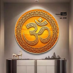 Chữ "Om Mani Padme Hum" | Tranh hộp đèn cao cấp | Mã tranh 238 | Tranh TÂM - Ảnh 3