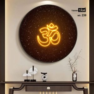 Chữ "Om Mani Padme Hum" | Tranh hộp đèn cao cấp | Mã tranh 239 | Tranh TÂM - Ảnh 5