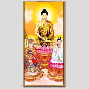 Tây Phương Tam Thánh | Tranh hộp đèn cao cấp | Mã tranh 24 | Tranh TÂM