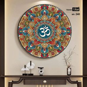 Chữ "Om Mani Padme Hum" | Tranh hộp đèn cao cấp | Mã tranh 240 | Tranh TÂM - Ảnh 5