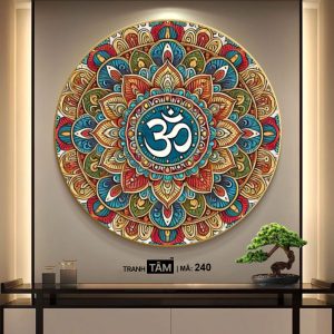 Chữ "Om Mani Padme Hum" | Tranh hộp đèn cao cấp | Mã tranh 240 | Tranh TÂM - Ảnh 4
