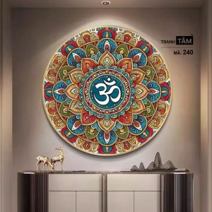 Chữ "Om Mani Padme Hum" | Tranh hộp đèn cao cấp | Mã tranh 240 | Tranh TÂM - Ảnh 3