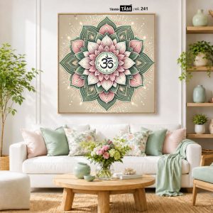 Chữ "Om Mani Padme Hum" | Tranh hộp đèn cao cấp | Mã tranh 241 | Tranh TÂM - Ảnh 5