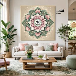 Chữ "Om Mani Padme Hum" | Tranh hộp đèn cao cấp | Mã tranh 241 | Tranh TÂM - Ảnh 4
