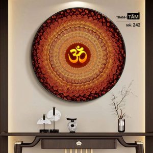 Chữ "Om Mani Padme Hum" | Tranh hộp đèn cao cấp | Mã tranh 242 | Tranh TÂM - Ảnh 5