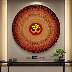 Chữ "Om Mani Padme Hum" | Tranh hộp đèn cao cấp | Mã tranh 242 | Tranh TÂM - Ảnh 4