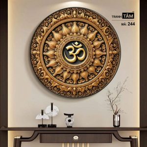 Chữ "Om Mani Padme Hum" | Tranh hộp đèn cao cấp | Mã tranh 244 | Tranh TÂM - Ảnh 5