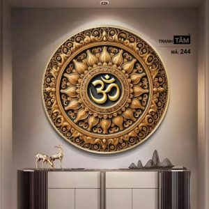 Chữ "Om Mani Padme Hum" | Tranh hộp đèn cao cấp | Mã tranh 244 | Tranh TÂM - Ảnh 3