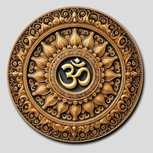 Chữ "Om Mani Padme Hum" | Tranh hộp đèn cao cấp | Mã tranh 244 | Tranh TÂM