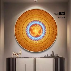 Chữ "Om Mani Padme Hum" | Tranh hộp đèn cao cấp | Mã tranh 245 | Tranh TÂM - Ảnh 3