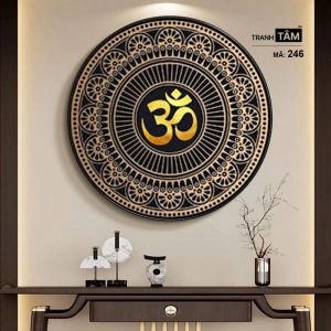 Chữ "Om Mani Padme Hum" | Tranh hộp đèn cao cấp | Mã tranh 246 | Tranh TÂM - Ảnh 5