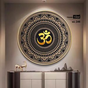 Chữ "Om Mani Padme Hum" | Tranh hộp đèn cao cấp | Mã tranh 246 | Tranh TÂM - Ảnh 3