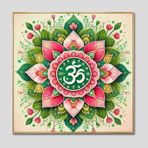 Chữ "Om Mani Padme Hum" | Tranh hộp đèn cao cấp | Mã tranh 247 | Tranh TÂM