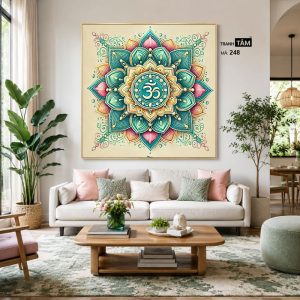 Chữ "Om Mani Padme Hum" | Tranh hộp đèn cao cấp | Mã tranh 248 | Tranh TÂM - Ảnh 4