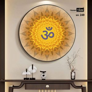 Chữ "Om Mani Padme Hum" | Tranh hộp đèn cao cấp | Mã tranh 249 | Tranh TÂM - Ảnh 5