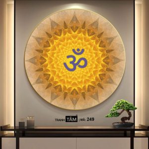 Chữ "Om Mani Padme Hum" | Tranh hộp đèn cao cấp | Mã tranh 249 | Tranh TÂM - Ảnh 4