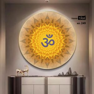 Chữ "Om Mani Padme Hum" | Tranh hộp đèn cao cấp | Mã tranh 249 | Tranh TÂM - Ảnh 3