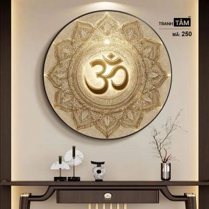 Chữ "Om Mani Padme Hum" | Tranh hộp đèn cao cấp | Mã tranh 250 | Tranh TÂM - Ảnh 5