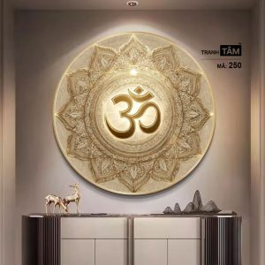 Chữ "Om Mani Padme Hum" | Tranh hộp đèn cao cấp | Mã tranh 250 | Tranh TÂM - Ảnh 3