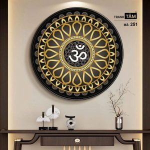 Chữ "Om Mani Padme Hum" | Tranh hộp đèn cao cấp | Mã tranh 251 | Tranh TÂM - Ảnh 5