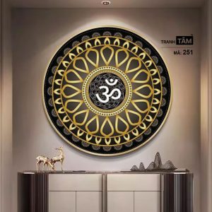 Chữ "Om Mani Padme Hum" | Tranh hộp đèn cao cấp | Mã tranh 251 | Tranh TÂM - Ảnh 3