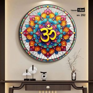 Chữ "Om Mani Padme Hum" | Tranh hộp đèn cao cấp | Mã tranh 252 | Tranh TÂM - Ảnh 5