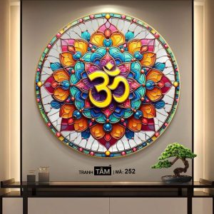 Chữ "Om Mani Padme Hum" | Tranh hộp đèn cao cấp | Mã tranh 252 | Tranh TÂM - Ảnh 4