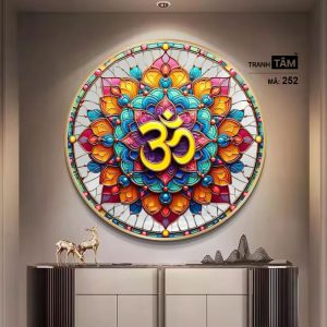 Chữ "Om Mani Padme Hum" | Tranh hộp đèn cao cấp | Mã tranh 252 | Tranh TÂM - Ảnh 3