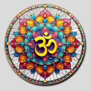 Chữ "Om Mani Padme Hum" | Tranh hộp đèn cao cấp | Mã tranh 252 | Tranh TÂM