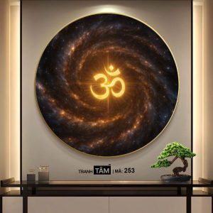 Chữ "Om Mani Padme Hum" | Tranh hộp đèn cao cấp | Mã tranh 253 | Tranh TÂM - Ảnh 4