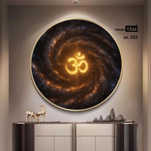 Chữ "Om Mani Padme Hum" | Tranh hộp đèn cao cấp | Mã tranh 253 | Tranh TÂM - Ảnh 3