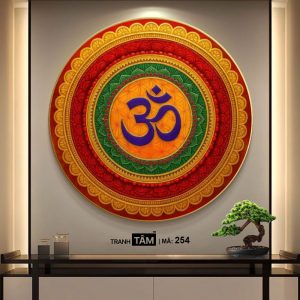 Chữ "Om Mani Padme Hum" | Tranh hộp đèn cao cấp | Mã tranh 254 | Tranh TÂM - Ảnh 4