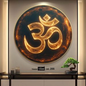 Chữ "Om Mani Padme Hum" | Tranh hộp đèn cao cấp | Mã tranh 255 | Tranh TÂM - Ảnh 4