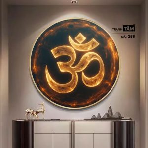 Chữ "Om Mani Padme Hum" | Tranh hộp đèn cao cấp | Mã tranh 255 | Tranh TÂM - Ảnh 3
