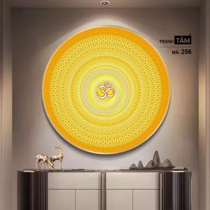 Chữ "Om Mani Padme Hum" | Tranh hộp đèn cao cấp | Mã tranh 256 | Tranh TÂM - Ảnh 3