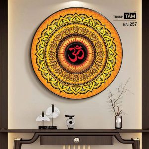 Chữ "Om Mani Padme Hum" | Tranh hộp đèn cao cấp | Mã tranh 257 | Tranh TÂM - Ảnh 5