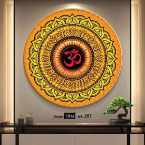 Chữ "Om Mani Padme Hum" | Tranh hộp đèn cao cấp | Mã tranh 257 | Tranh TÂM - Ảnh 4