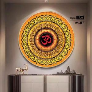 Chữ "Om Mani Padme Hum" | Tranh hộp đèn cao cấp | Mã tranh 257 | Tranh TÂM - Ảnh 3