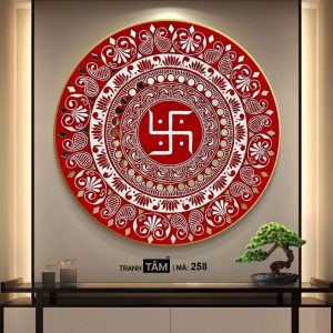 Chữ "Vạn 卍" | Tranh hộp đèn cao cấp | Mã tranh 258 | Tranh TÂM - Ảnh 4