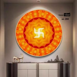 Chữ "Vạn 卍" | Tranh hộp đèn cao cấp | Mã tranh 260 | Tranh TÂM - Ảnh 3
