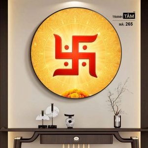 Chữ "Vạn 卍" | Tranh hộp đèn cao cấp | Mã tranh 265 | Tranh TÂM - Ảnh 5