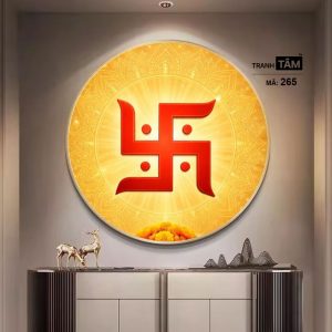 Chữ "Vạn 卍" | Tranh hộp đèn cao cấp | Mã tranh 265 | Tranh TÂM - Ảnh 3