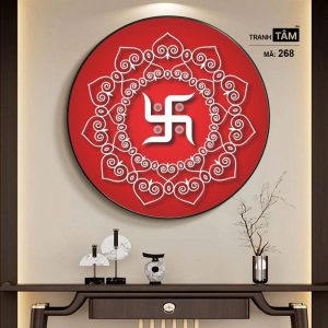 Chữ "Vạn 卍" | Tranh hộp đèn cao cấp | Mã tranh 268 | Tranh TÂM - Ảnh 5