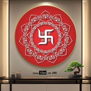 Chữ "Vạn 卍" | Tranh hộp đèn cao cấp | Mã tranh 268 | Tranh TÂM - Ảnh 4