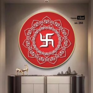 Chữ "Vạn 卍" | Tranh hộp đèn cao cấp | Mã tranh 268 | Tranh TÂM - Ảnh 3