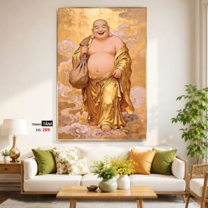 Alternative view of Phật Di Lặc | Tranh hộp đèn cao cấp | Mã tranh 269 | Tranh TÂM